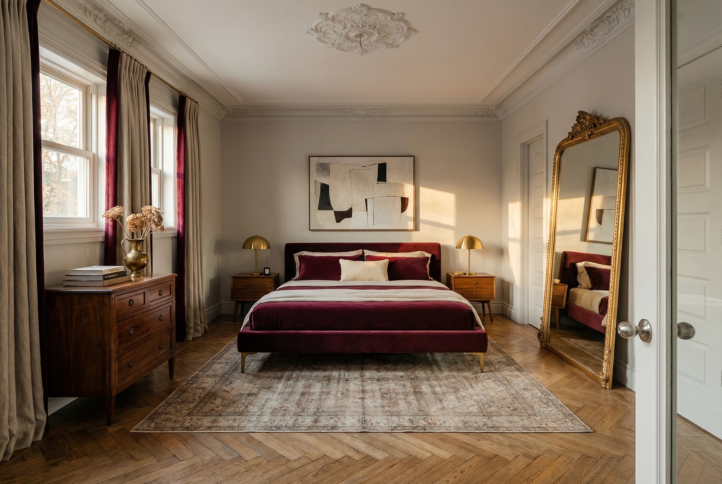 Dormitorio principal con estilo Modern Hauss generado por Vistta