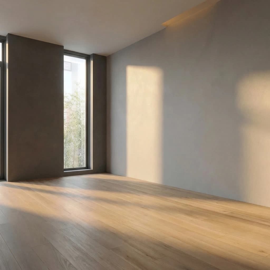 Salón con estilo alegre y moderno — Antes
