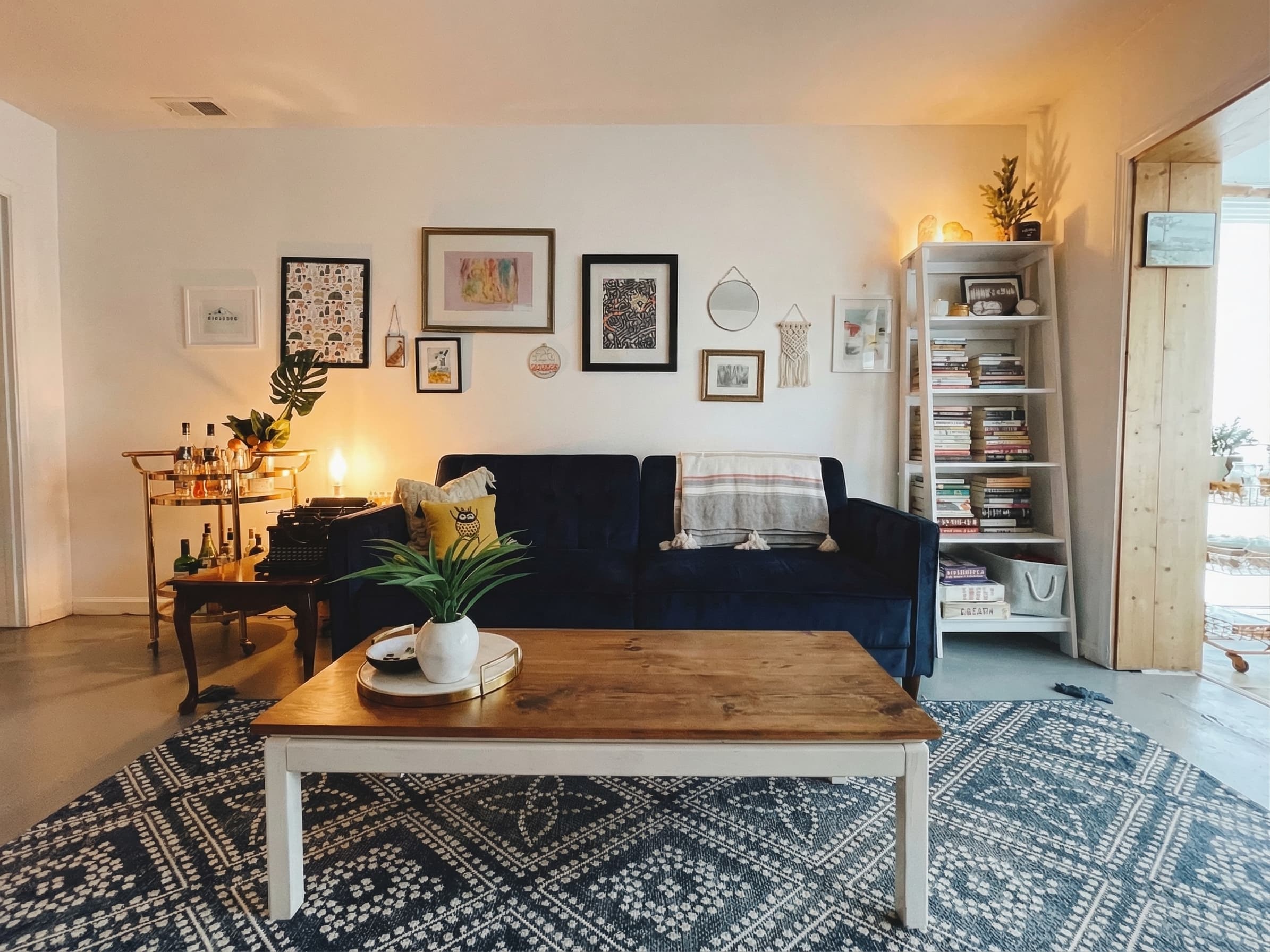 Salón con mejora fotográfica profesional